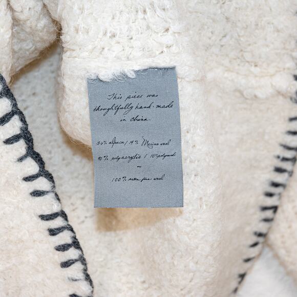 Raquel Allegra Women's Wool Alpaca Knit Sweater Oversize size 1 - Picture 9 of 13